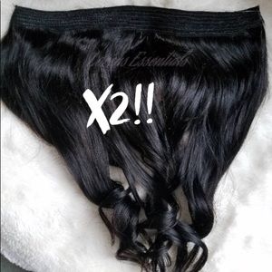LAST SALE! Set of 2 halo hair extensions